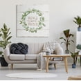 thumbnail image 2 of Stupell Industries Sweet Home Greeting Eucalyptus Wreath Rustic Plank Pattern, 36 x 36, Designed by Jennifer Pugh, 2 of 6