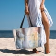 thumbnail image 6 of Xecao The Cat Looks in the Mirror for versatile beach bag for women includes zipper pockets and waterproof material, ideal for vacations and adventures., 6 of 7