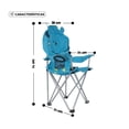 thumbnail image 2 of Silla Plegable Reforzada Para Camping Con Funda De Transporte Y Diseño Infantil De Hipopótamo, 2 of 6