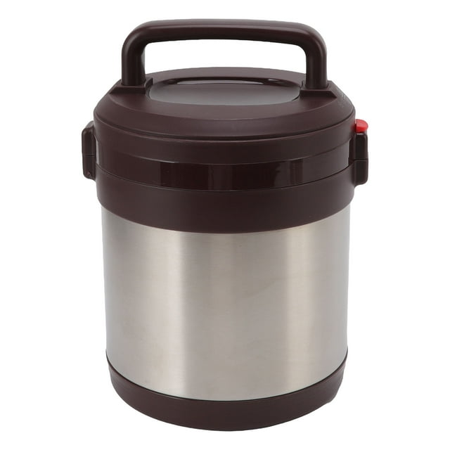 Conteneur Alimentaire Isolé, Boîte à Lunch Isotherme Garde au Froid Couleur Acier Inoxydable