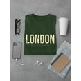 thumbnail image 3 of London Pale Yellow Ferris Wheel T-Shirt Men -Image by Shutterstock, Male x-Large, 3 of 4