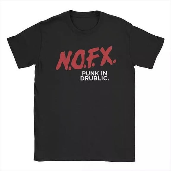 Men's T-Shirts Nofx Band Novelty Cotton Tee Shirt Short Sleeve T Shirts