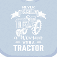 thumbnail image 4 of Inktastic Tractor Woman Girls Baby Bib, 4 of 4