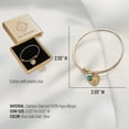 thumbnail image 6 of Initial Necklace with Birthstone Necklace for Women Custom Emerald Necklace May Birth Stone Jewelry Personalized Gifts For Her Birthday Gifts for Women, Initial with Gem Stone Jewelry, 6 of 7