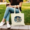 thumbnail image 3 of Hello Winter Alaskan Malamute Welcome Snowy Night Watercolor Vintage Canvas Tote Bag Alaska Mal Dog Lovers Gifts Reusable Shopping Grocery Bag - 01011, 3 of 5