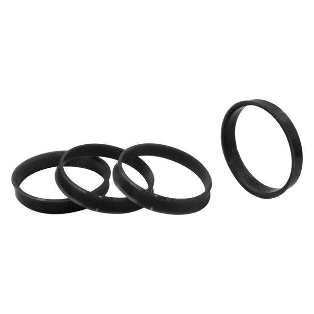 Piezas de accesorios para ruedas Juego de 4 anillos centrados en bujes de 66,56 mm de diámetro exterior a 57,10 mm de diámetro interior de policarbonato