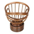 thumbnail image 4 of International Caravan Rattan Swivel Rocker with Outdoor Fabric Cushion, Papprika, 4 of 5
