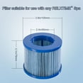 thumbnail image 3 of RELXTIME 6 Pack Spa Filter Cartridges for Pool Hot Tub Filters Replacement, 11.8" x 6.1" x 3.9", 3 of 6