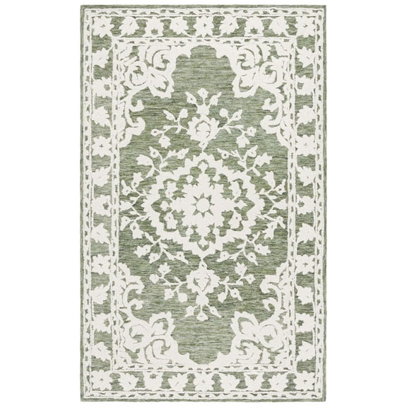 SAFAVIEH Marquee Tiana Oriental Area Rug, Green/Ivory, 8' x 10'