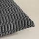 thumbnail image 4 of Juego de 2 fundas de almohada decorativas lumbar, color gris oscuro, para sala de estar, sofá cama, sofá rústico, estilo bohemio, decoración del hogar, funda de cojín rectangular de pana suave a rayas, 4 of 4