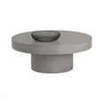 thumbnail image 3 of Sunpan Brando 36" Round Modern Concrete Coffee Table in Gray, 3 of 7