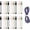 24pcs-4colors, variant on 24Pcs Black Silicone Cable Ties, Reusable Cord Organizer with Locking Buckle, Elastic Wire Management Straps for Charging Cables, Headphones and Computer Cords, Home Office Travel