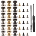 thumbnail image 1 of EeaseCA 60 Sets Useful DIY Brass Rivet Studs Screw Nails With Pull Ring Round Head Rivet, 1 of 7