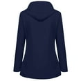 thumbnail image 3 of Clearance! Ogiraw Scrub Jackets For Woman Rain Jacket Women Zip Up Casual Hoodies Lightweight Windbreaker Jackets Long Sleeve Coat Travel Jackets Hiking Clothes For Women Navy S-5XL, 3 of 4