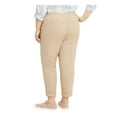 thumbnail image 2 of Style & Co. Womens Pull-On Twill-Tape Casual Trouser Pants, Beige, Plus Size, 24W, 2 of 4