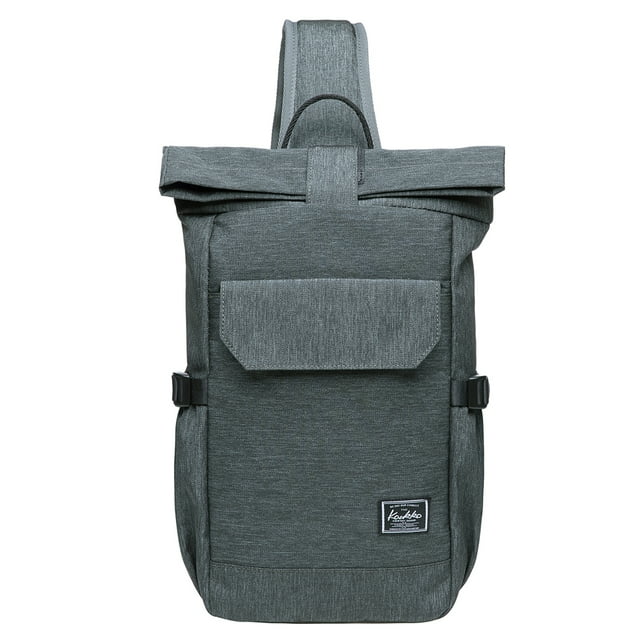 KAUKKO Canvas Messenger Bag Cross Body Shoulder Sling Backpack Travel Senderismo Chest Bag KAUKKO KF11-Greygreen
