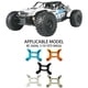 thumbnail image 2 of Torre de choque frontal Tholdsy Aleación de aluminio para AXIAL 1/10 ROCK RACER 90026 naranja, 2 of 6