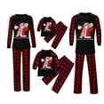 thumbnail image 3 of Pyjamas Garçons Pyjamas de Noël Lettre Pyjamas Filles Coton Bio Pyjamas de Noël Enfants, 3 of 5