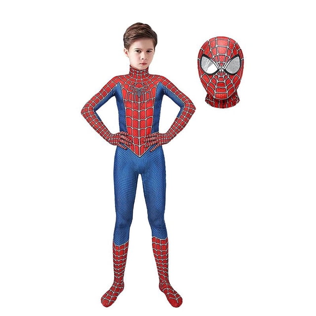 Disfraz de superhéroe de Spiderman para niños, mono de Spandex Zentai para Halloween, Cosplay de Spider Man, estilo 3D Fivean unisex