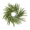 thumbnail image 2 of Linnome Christmas Floral Candle Ring Wreath Decor Table Centerpiece Garland for Dining Table Fireplace Party Holiday Tabletop Ornament 10.24x10.24x1.97in, 2 of 6