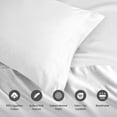 thumbnail image 5 of Superior Egyptian Cotton Deep Pocket 1500 TC Sheet Set, Full, White, 5 of 10