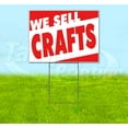 thumbnail image 1 of We Sell Crafts (18" x 24") Yard Sign, Includes Metal Step Stake, 1 of 6