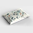 thumbnail image 2 of Ambesonne Rustic Pillow Sham, Traditional Southwestern, 36" X 20", Paprika Petrol Blue, 2 of 2