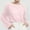Pink, variant on Spring And Summer New Female Thin Large Round Neck Trumpet Sleeve Knitted T Shirt Athletic Shirts Pack Women Spandex T Shirts for Women Long Sleeve Compression Women Womens Long Sleeve Athletic Shirt
