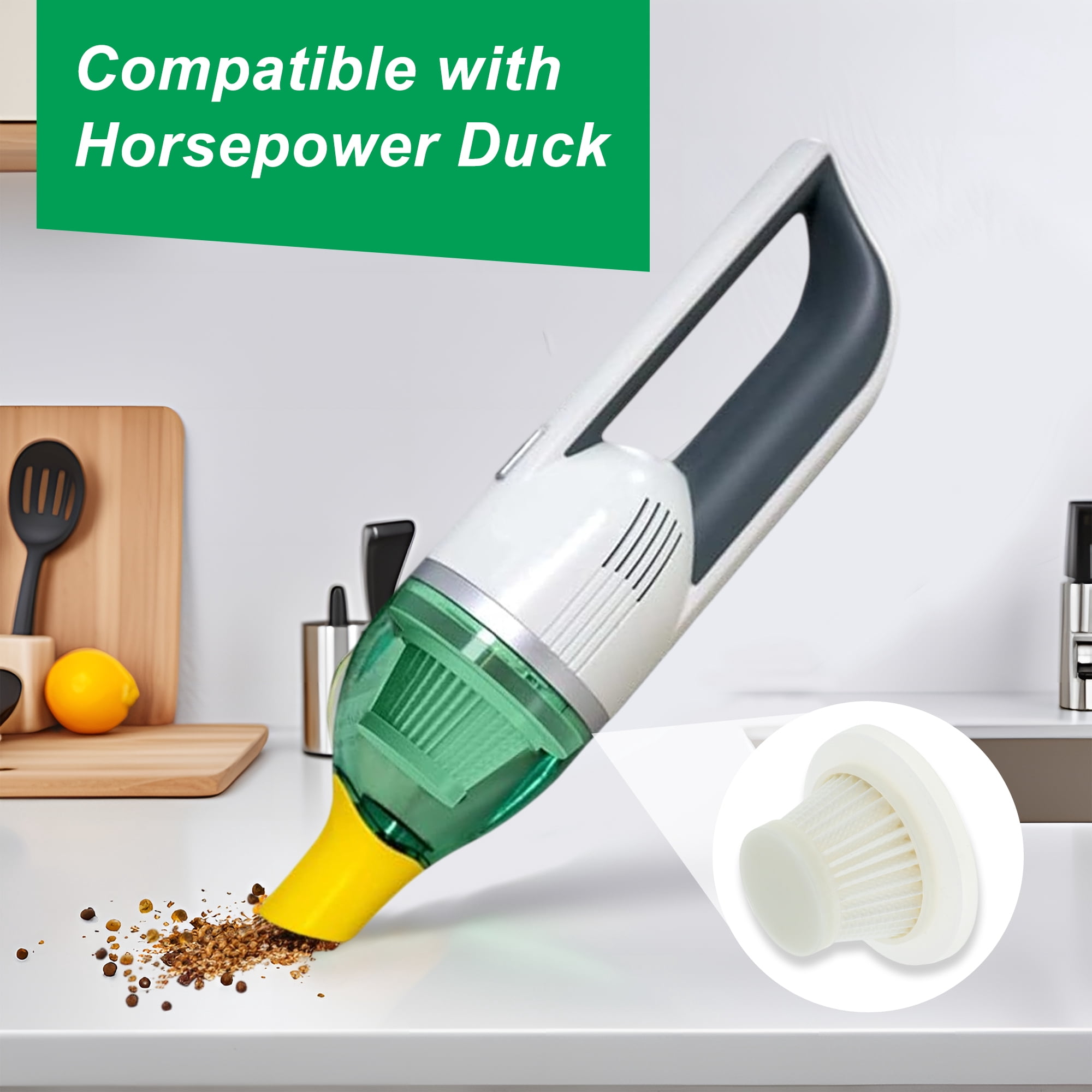 Unique Bargains 3pcs Replacement HEPA Filters Duck Vacuum Cleaner