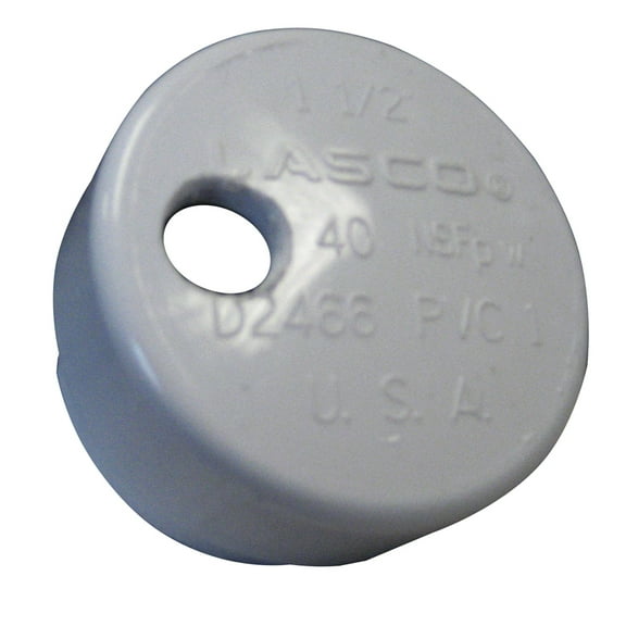 LEE'S PVC DRAIN CAP F/ HEAVY ROD HOLDERS 1/4" NPT for BARB