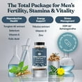 thumbnail image 4 of Men Fertility Supplements – Male Optimal Count & Healthy Volume Production – Zinc, Folate, Ashwagandha Pills – 60 Vegetarian Soft Capsules, 4 of 9