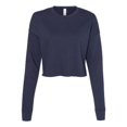 thumbnail image 1 of Bella Plus Canvas B53205655 Chandail Court en Molleton pour Femmes, Marine - Large, 1 of 2