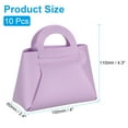 thumbnail image 2 of 10Pcs Cajas de regalo de cuero PU con asas, bolsa de regalo de fiesta de 4 x 2 x 4.3 pulgadas con cinta, morado, 2 of 7