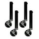 thumbnail image 1 of Table Leg Extension for Castors - Pack of 4 Risers with Wheels for Straight and Curved Legs 27cm, 1 of 5