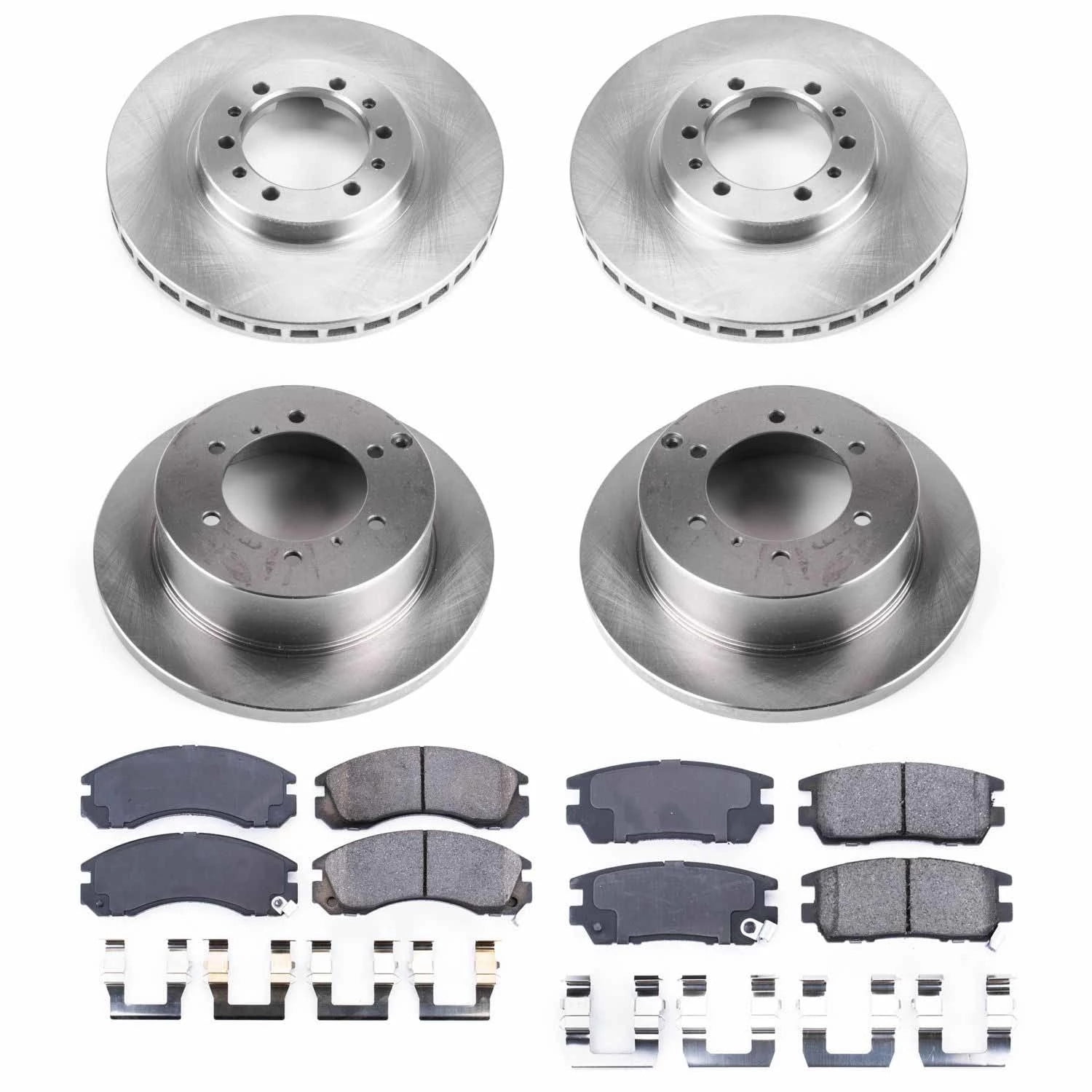 PowerStop Front and Rear Stock Replacement Brake Pad and Rotor Kit Fits: MITSUBISHI Select Models KOE4305