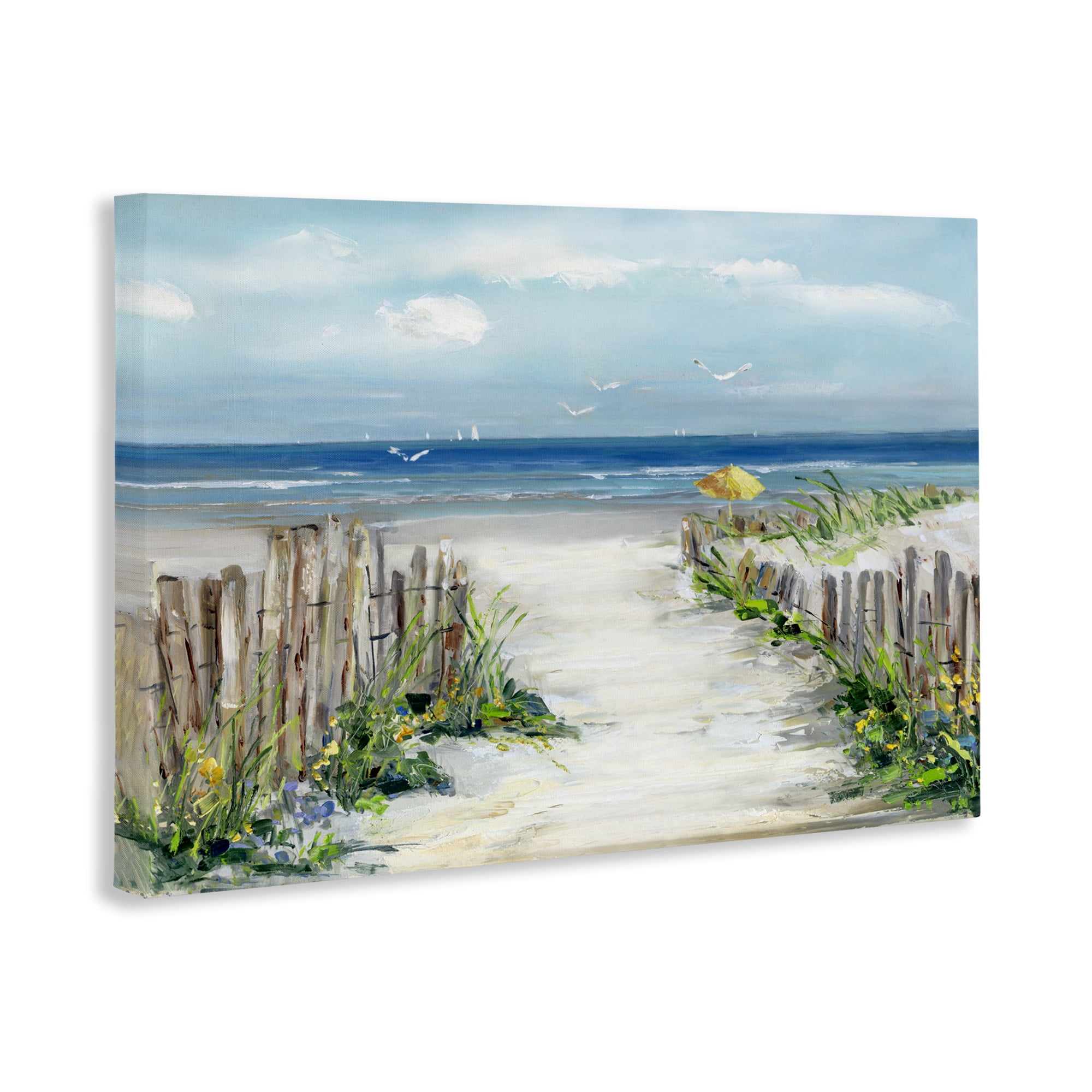 Stupell Industries Sunlit Dune Path To Ocean Canvas Wall Art, design by Sally Swatland