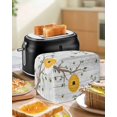 thumbnail image 4 of Bees Branches Toaster Cover 2 Slice, Small Kitchen Appliance Covers, Farmhouse Spring Botanical Wooden Toaster Oven Cover with Loop, Bread Machine Cover Polyester Dust Cover Protection, 4 of 4