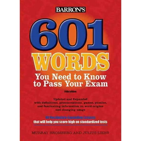 601 Words You Need To Know To Pass Your Exam Walmart Com