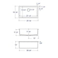 thumbnail image 4 of Alfi AB3018UD-W Évier de Cuisine, Blanc, 4 of 5