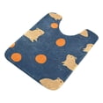 thumbnail image 7 of Yayeee Bath Rug for Bathroom Floor Non Slip Contour Fluffy Soft Absorbent Mat, 20"x24", Blue Capybaras, 7 of 7