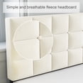 thumbnail image 3 of Full Bed Frame, Full Size Platform Bed With Fabric Upholstered Headboard, Beige, 3 of 6