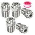 thumbnail image 1 of Boquillas de limpieza de superficie Uxcell 5 Pack - 15 Grados 1/4" NPT Macho para lavadoras a presión, acero inoxidable con cinta de sellado (orificio de 1.382 mm), 1 of 1