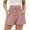 #05 Pink 【Mix & Match: Stock Up on Your Favorite Colors】, variant on Women's Casual Drawstring Elastic Waist Shorts with Side Pockets, Soft Pull On Shorts, Comfortable Summer Solid Color Shorts, For Walking, Daily Wear, Lounge, | TruBelle,Black S