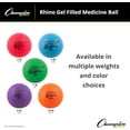 thumbnail image 6 of Champion Sports Gel Filled Medicine Ball (Purple 8 lbs), 6 of 6