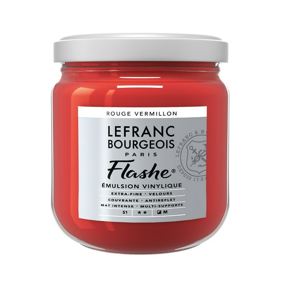 Lefranc & Bourgeois Flashe Matte Artist's Color, 400ml, Red Vermilion