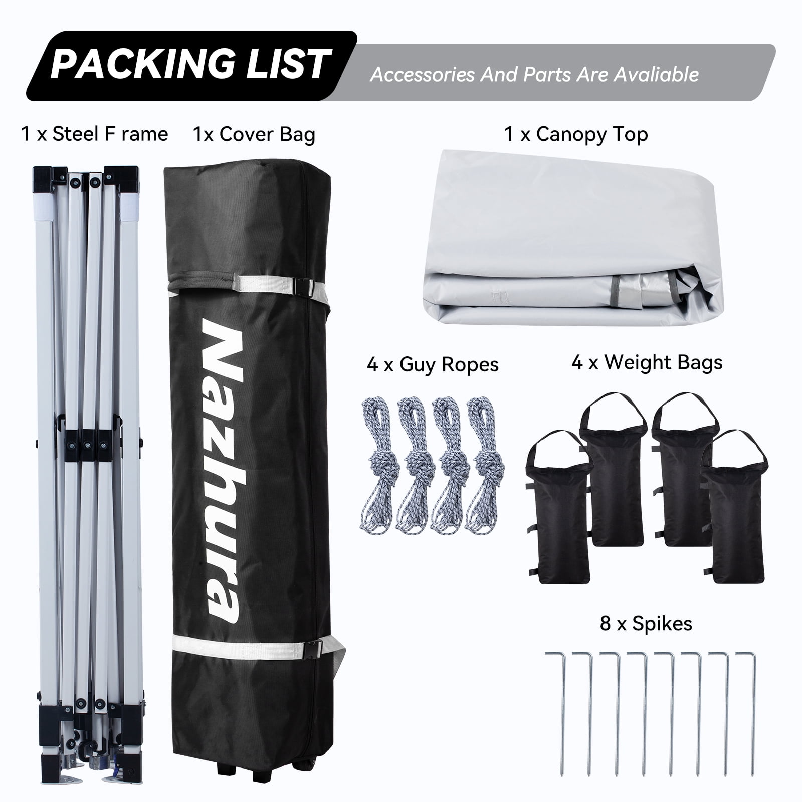 Nazhura 10フィート x 10フィート ポップアップキャノピーテント サンドウェイトバッグ付き パティオ用オーニング ピクニックやキャンプ用の自立型サ 並行輸入品 Nazhura ポップアップキャノピーテント 10フィート x 10フィート