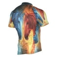 thumbnail image 2 of joogoo Two Cool Horses Pattern Men's Cycling Jerseys Mountain Bike Short Sleeve Tops S, 2 of 7