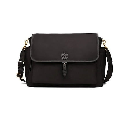 New Tory Burch 37001 Scout Nylon Messenger Baby Diaper Bag Black Tote Handbag