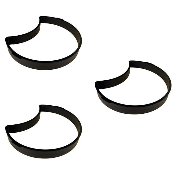 FRCOLOR 3pcs Crescent Shape Stepping Stone Mold Concrete Cement Mould DIY Pavement Mold