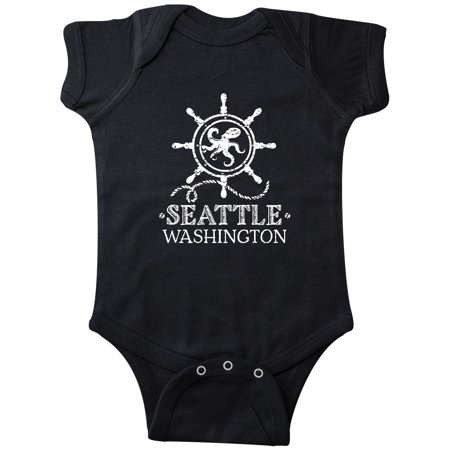 

Inktastic Seattle Washington Octopus Gift Baby Boy or Baby Girl Bodysuit
